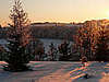 Wypoczynek na Suwalszczyźnie - zachód słońca nad jeziorem Rospuda